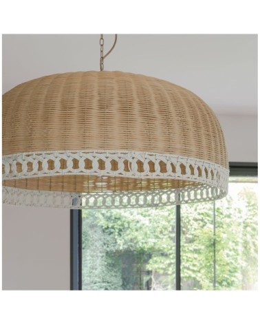 Suspension en rotin - diam. 51 cm
