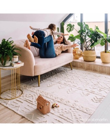 Tapis coton lavable natural 140x200cm