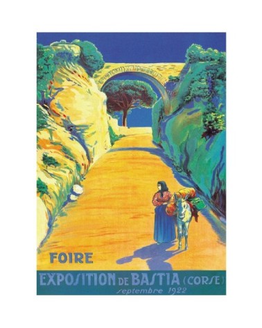 Affiche ancienne de Corse 50x70cm