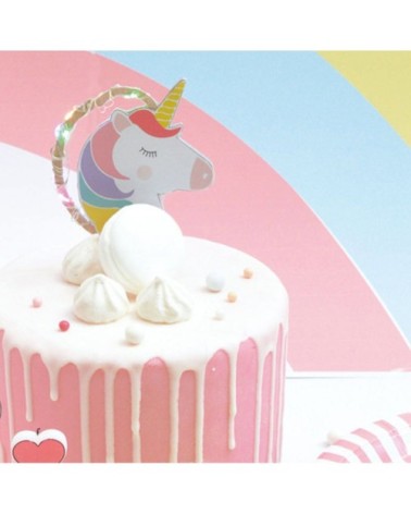 Cake topper LED licorne