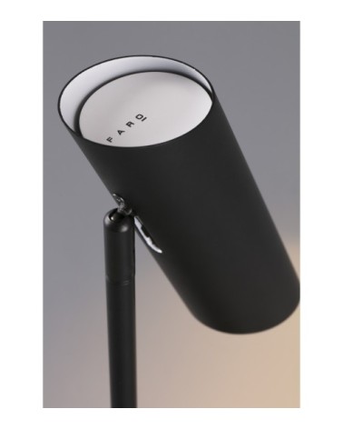 Lampe métal noir H46cm