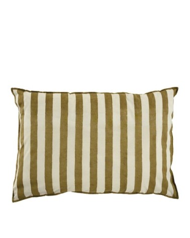 Housse de coussin en coton - crème et cumin - 60 x 40 cm