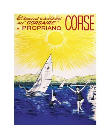 Affiche ancienne Propriano 50x70cm