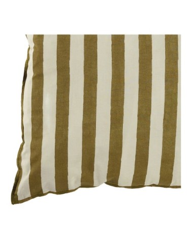 Housse de coussin en coton - crème et cumin - 60 x 40 cm
