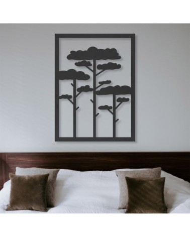 Tableau en bois noir pins 59,5x79,8cm