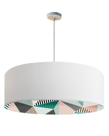 Suspension imprimée intérieur géométrique Ø 65 x H 28