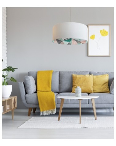 Suspension imprimée intérieur géométrique Ø 65 x H 28