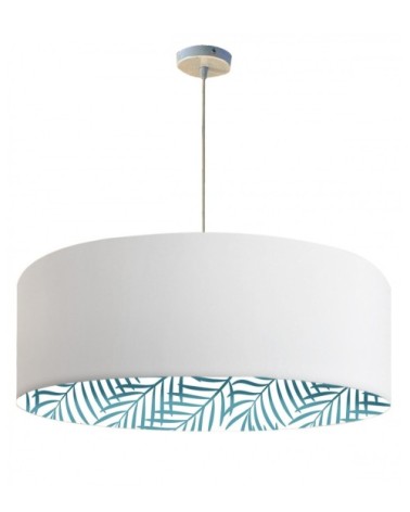 Suspension imprimée intérieur palmera bleu Ø 65 x H 28