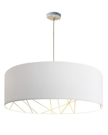 Suspension imprimée intérieur Linear blanc Ø 65 x H 28