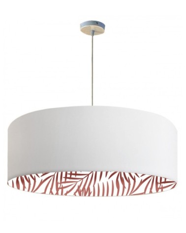 Suspension imprimée intérieur palmera terracotta Ø 65 x H 28