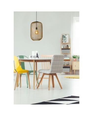 Suspension/lustre métal or mat