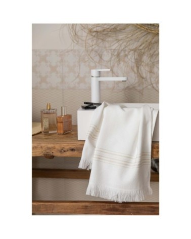 Drap hammam  en coton neige 90 x 180