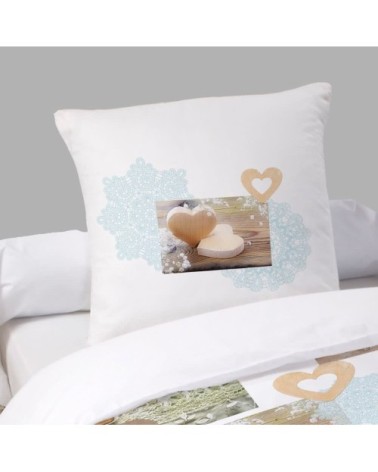 Parure de couette 100% coton flanelle imprimée 140x200 1 taie