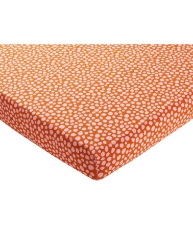 Drap-housse 140x190 multicolore en percale de coton