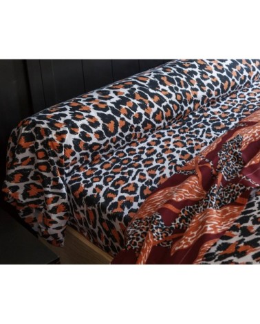 Drap-housse 140x200 multicolore en coton