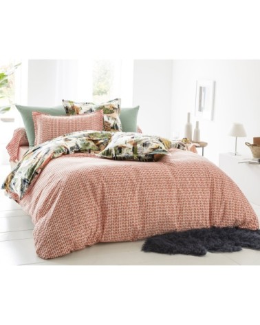 Housse de couette réversible 260x240 multicolore en coton