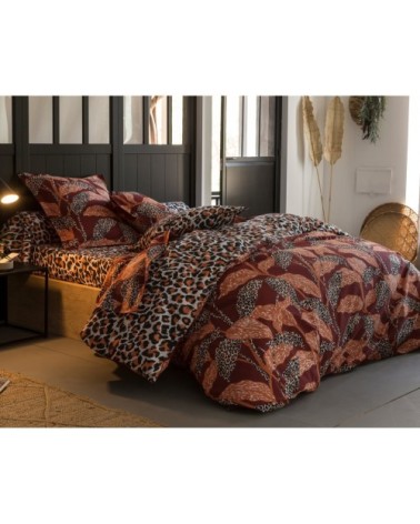 Housse de couette réversible 260x240 multicolore en coton