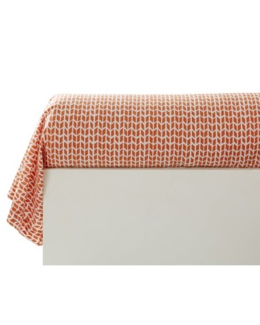 Taie d'oreiller 43x185 ocre en coton