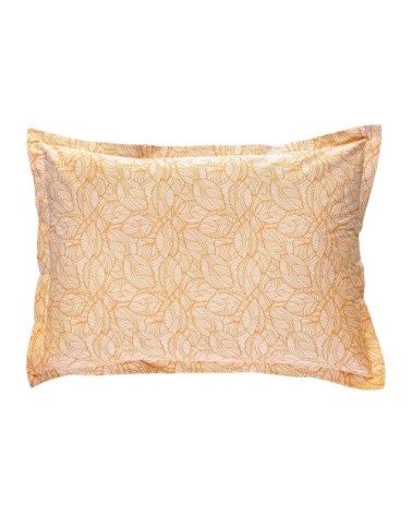 Taie d'oreiller 50x70 jaune en coton