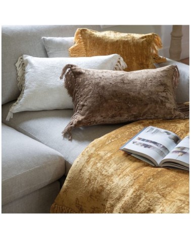 Futon en velours irisé - 180 x 80 cm - bronze