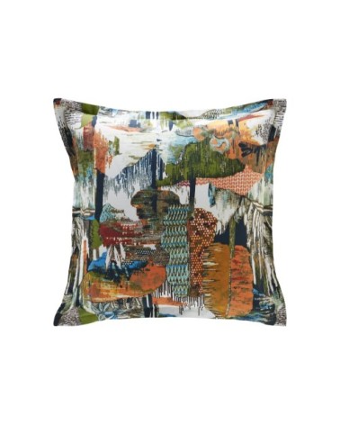 Taie d'oreiller 65x65 multicolore en coton