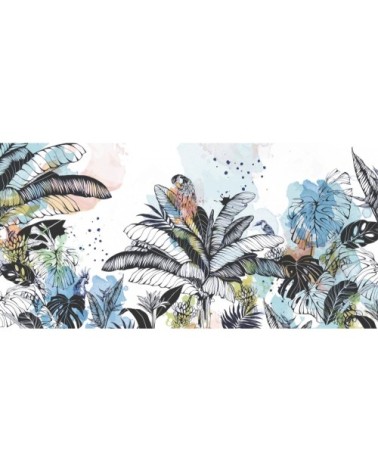 Papier peint panoramique dans la jungle 170 x 250  bleu