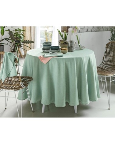 Nappe rectangulaire vert en polyester 150x250