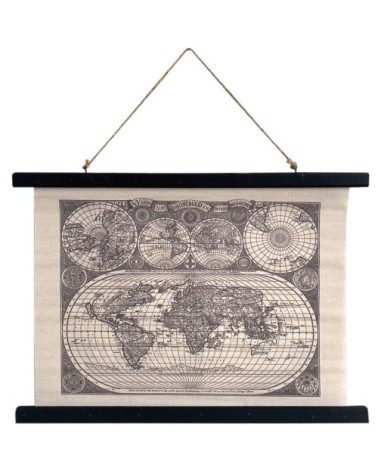 Toile déco view of the world à suspendre 60x43cm