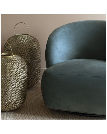 Lanterne métal tissé