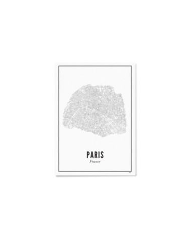 Affiche ville Paris 29x42cm