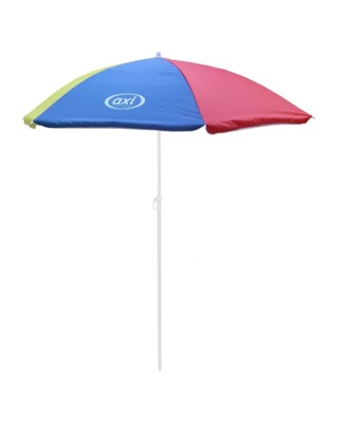 Table de pique-nique avec parasol arc-en-ciel