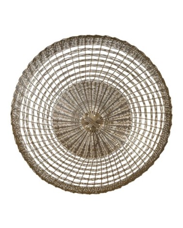 Applique en métal finition bronze - ø 34 cm