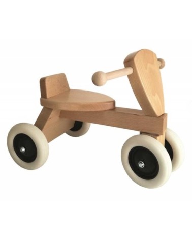 Petit tricycle en bois naturel dès 12 mois