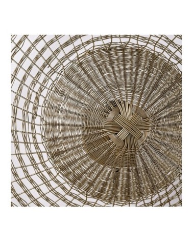 Applique en métal finition bronze - ø 34 cm