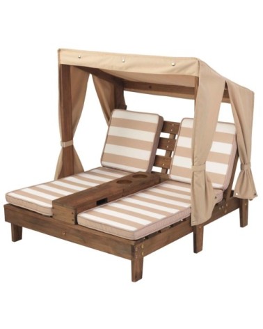 Chaise longue double beige KidKraft