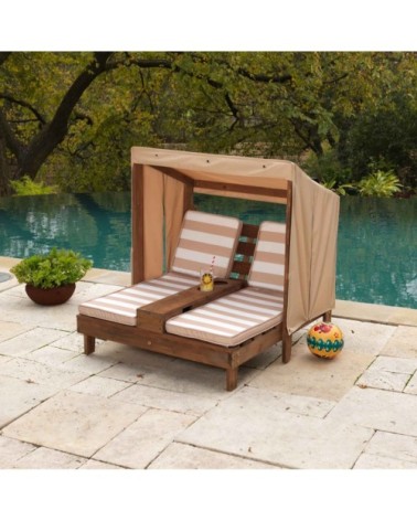 Chaise longue double beige KidKraft