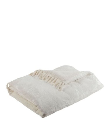 Futon en velours irisé - 180 x 80 cm - blanc
