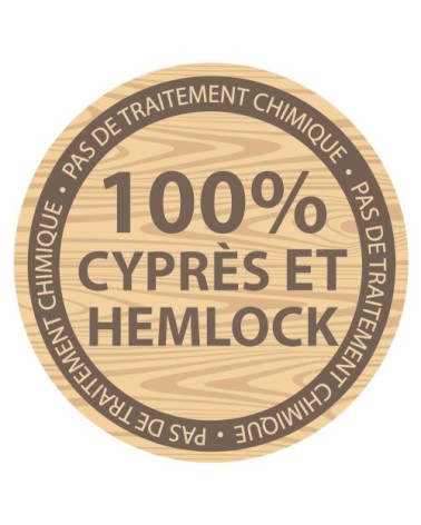 AXI Maisonnette EMMA Brun Blanc avec toboggan Citron vert