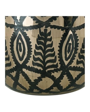 Vase bonbonne en verre givré - doré - diam. 34 x 51 cm