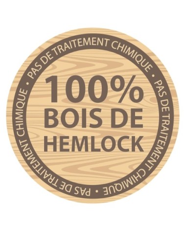 Cuisine en bois intérieure extérieure taille moyenne