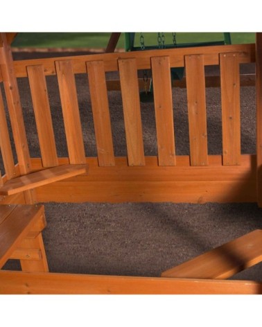 Aire de jeux en bois enfant