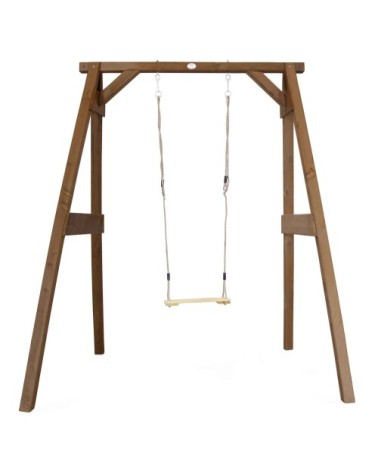Portique 1 balançoire en bois marron