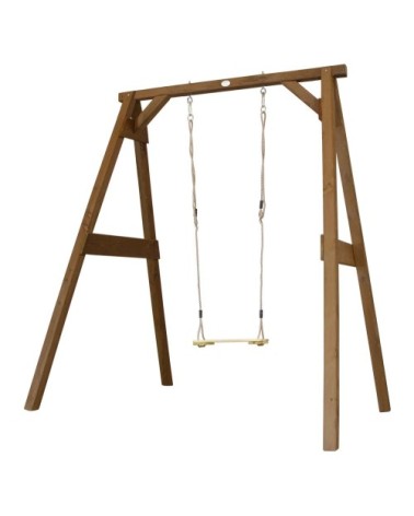Portique 1 balançoire en bois marron