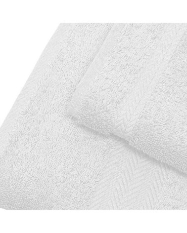 Drap de bain 550gr/m²  blanc 70x140 cm