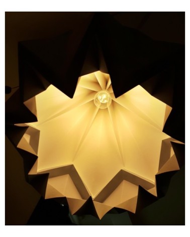 Suspension origami bicolore en papier XL