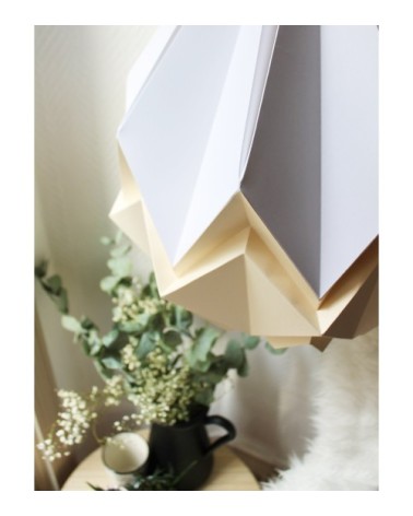 Suspension origami bicolore en papier L