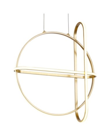 Suspension en aluminium doré