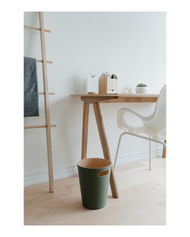 Corbeille bois 7.5L vert