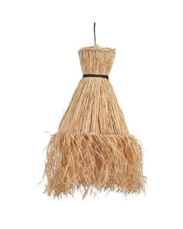 Suspension palma raphia franges h70