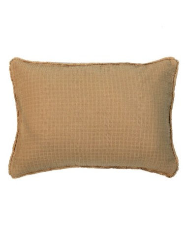 Housse de coussin gaze de coton camel 50X70 CM